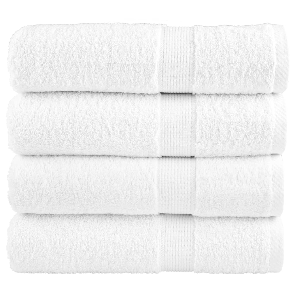 vidaXL Toallas baño 4 uds 100% algodón 100x150 cm 600 gsm toalla Color Blanco,  Dorado,  Antracita y mas