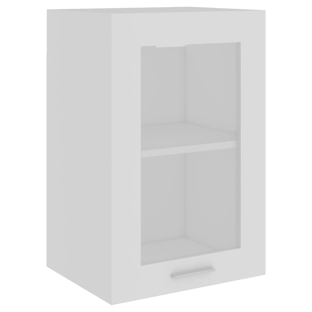vidaXL Vitrina colgante "Lyon" de, color blanco, 40 x 31 x 60 cm, madera de ingeniería