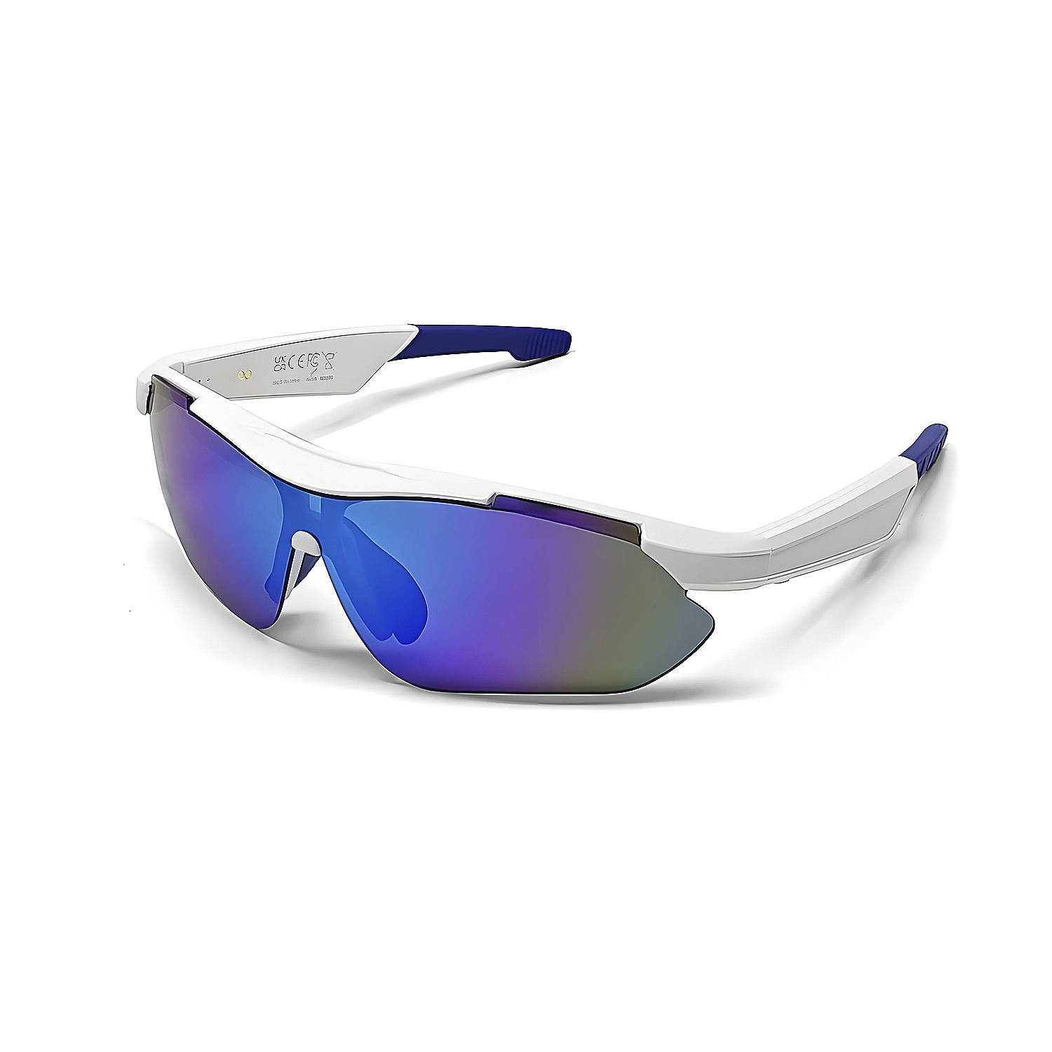 DAM Gafas deportivas inteligentes QY PRO 3. Asistente de voz inteligente, traducción en tiempo real de más de 100 idiomas, control de música/llamadas y lentes UV400. 15,2x14,5x4,5 Cm.