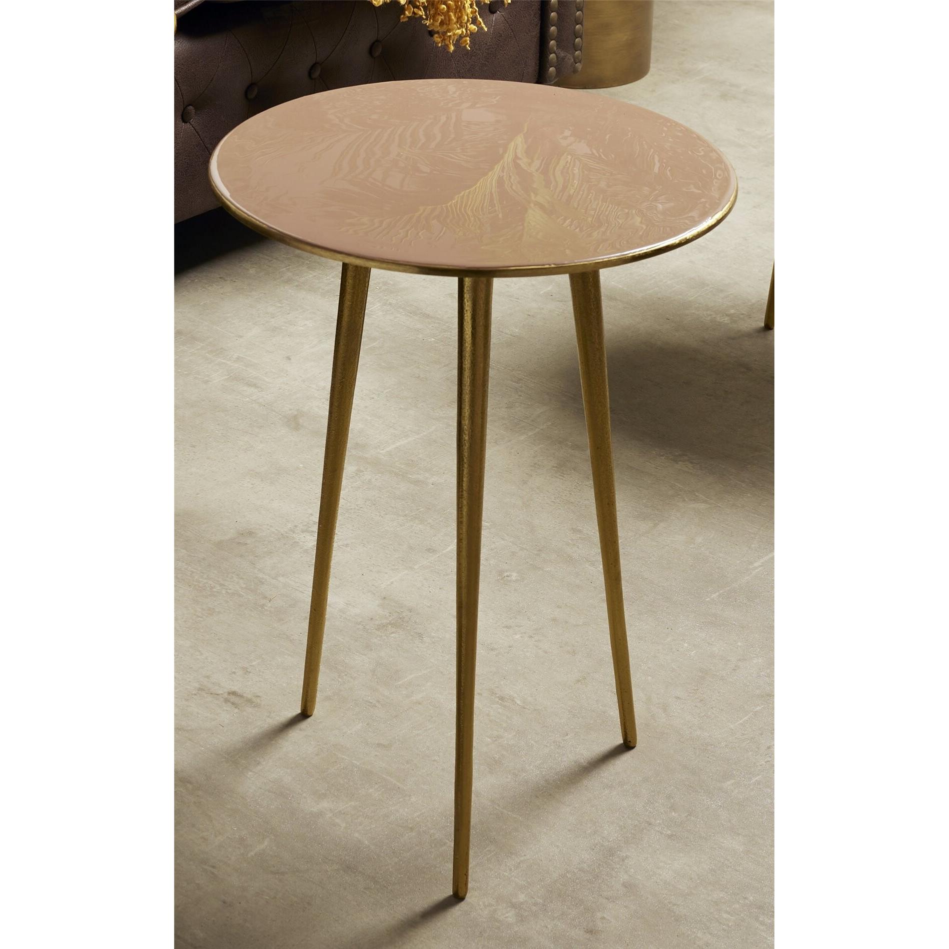 Mesa aux. rosa c/3p.oro 40dx50 cms. 40dx50 cms. El mejor complemento para tu hogar lo encontrarás aquí.