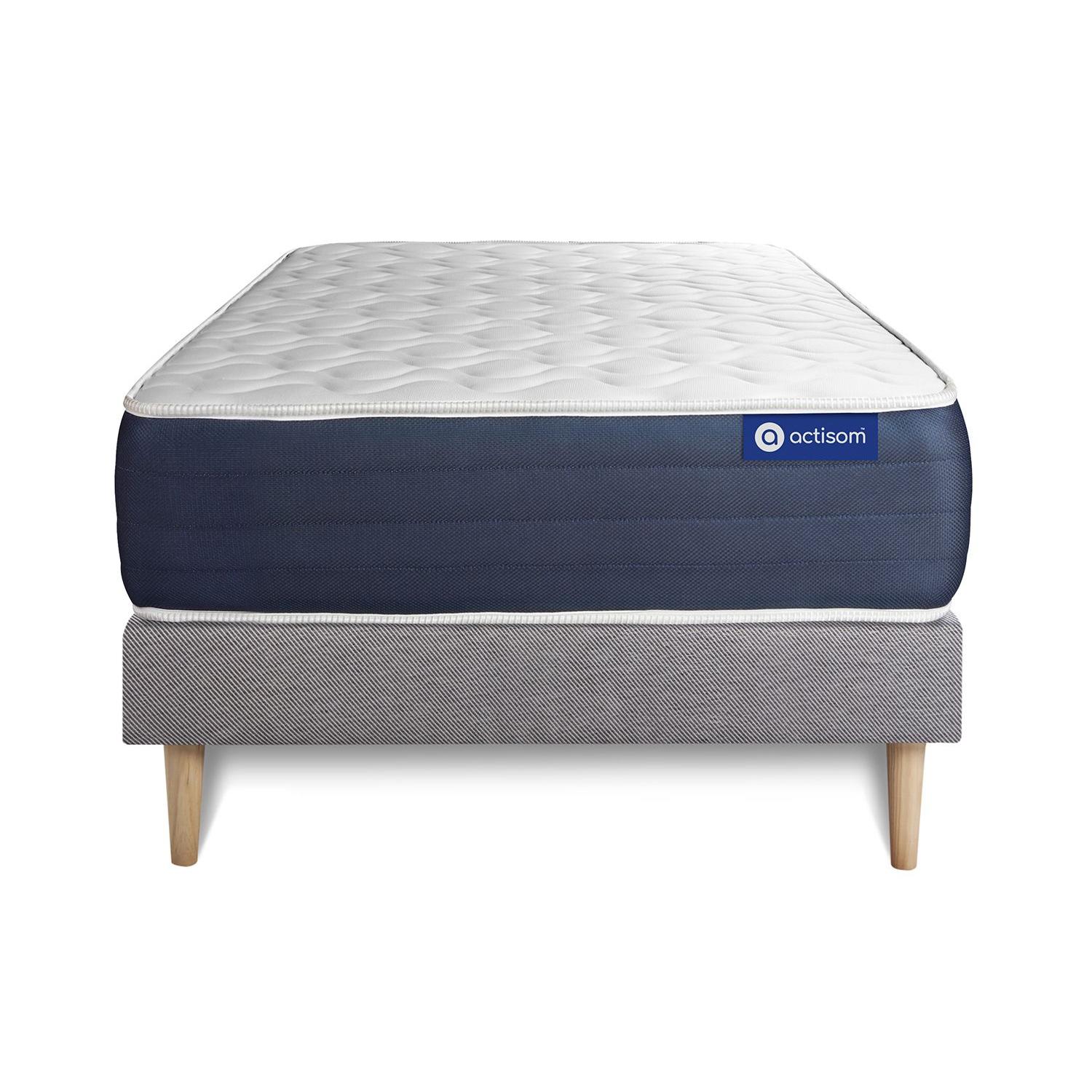 Pack colchón Actimemo sleep 90x190cm + Somier, espuma viscoelástica, 5 zonas de confort