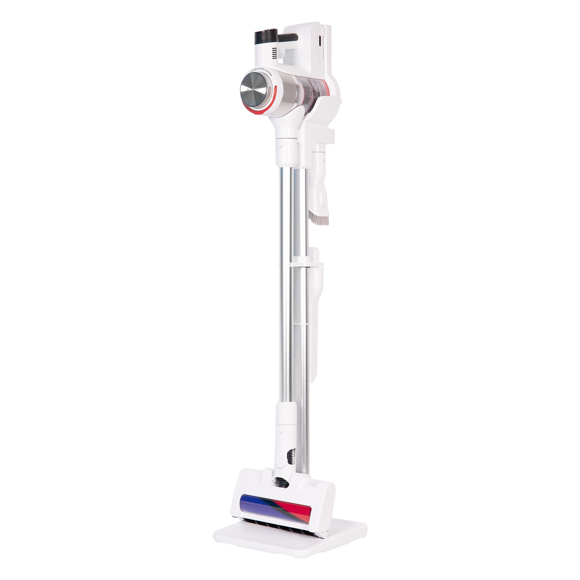 Cofan Aspiradora inalámbrica ciclónica | Potencia: 700 W | Potencia de succión: 180 AW | Filtro HEPA lavable | Batería 25,9 V | Incluye base recargable | 4 velocidades | 32 kPa | Color: blanco