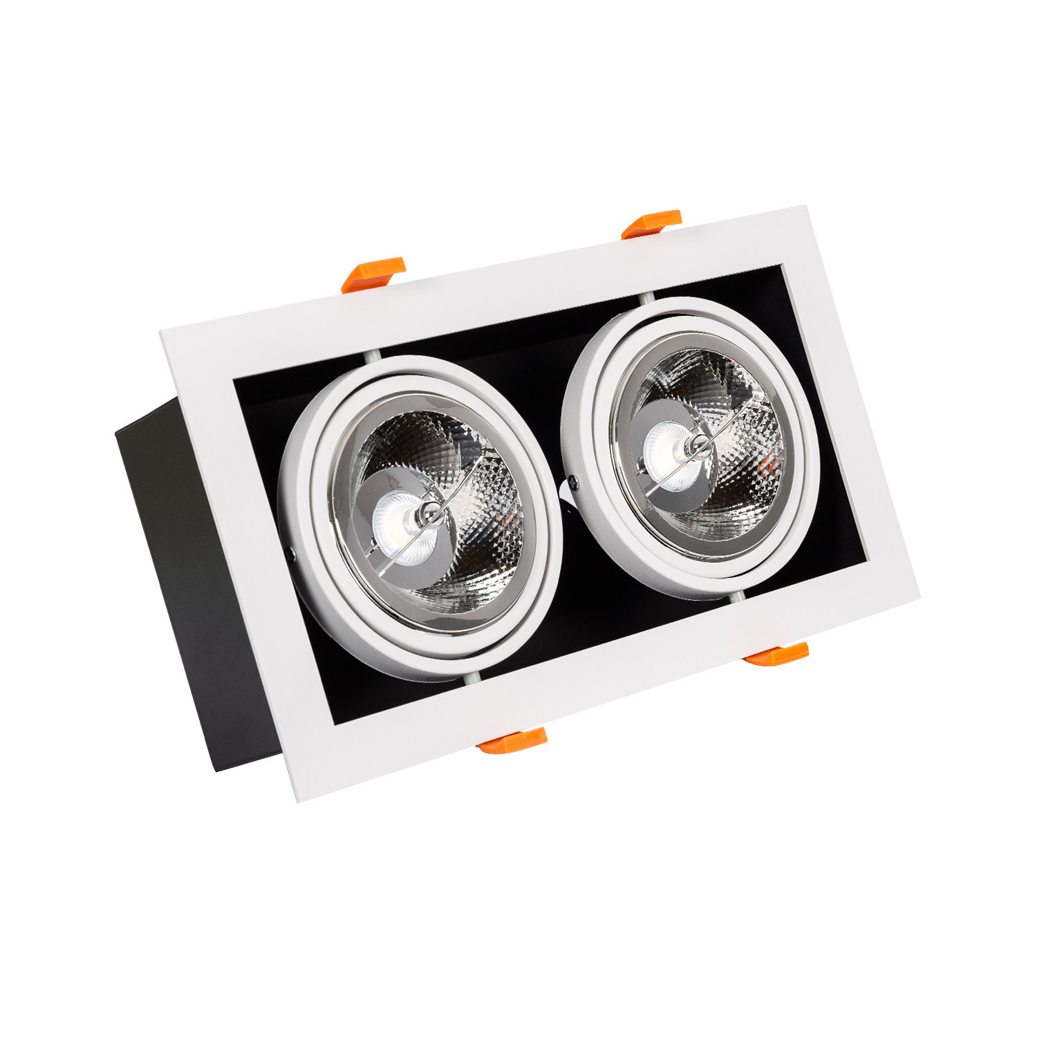 Ledkia Foco Downlight LED 30W Kardan AR111 Corte 325x165 mm 3000K Blanco Cálido