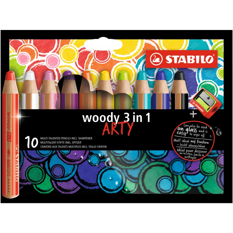 STABILO - woody 3 in 1 Multicolor 10 pieza(s) 880/10-1-20