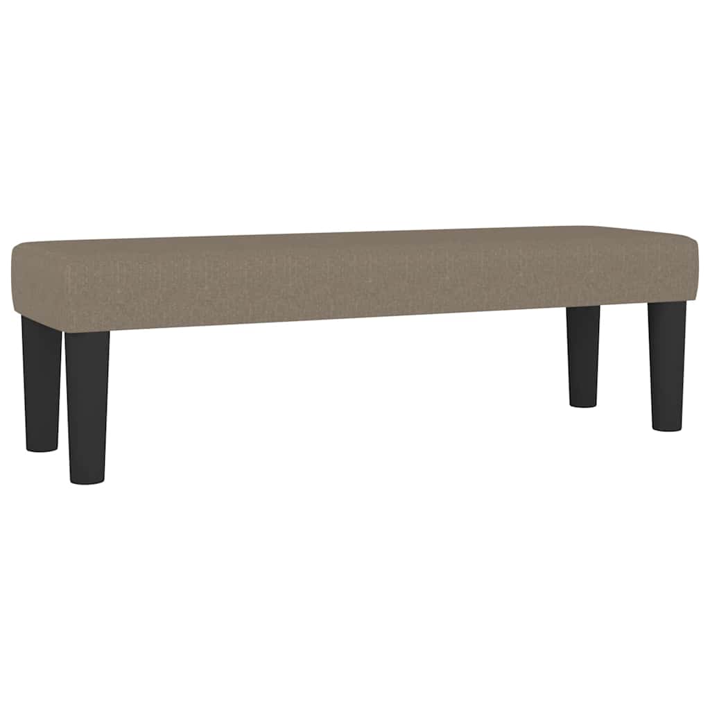 vidaXL Banco de tela 100x30x30 cm en color Gris oscuro/Marrón oscuro/Crema y más