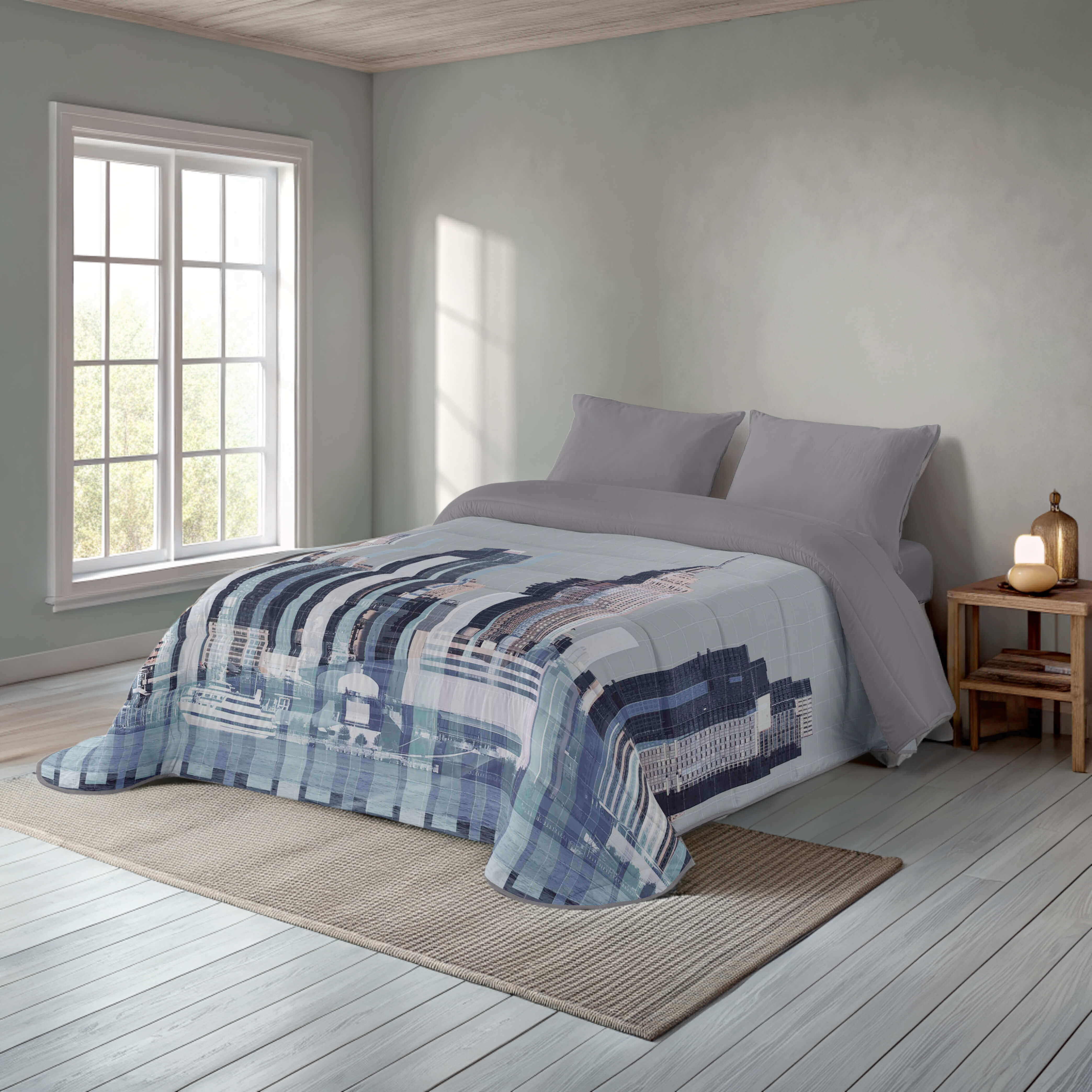 Naturals - Edredón Nórdico 300 gr Estampado - Microfibra Extrasuave -  Acolchado Gran Confort, Antialérgico y Transpirable - Cama 90/135/150/180 - Fabricado en España