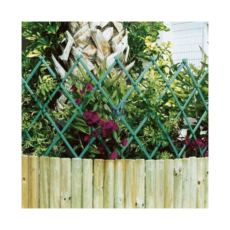 Suinga Celosía Extensible PVC Verde 50x150cm para Jardín