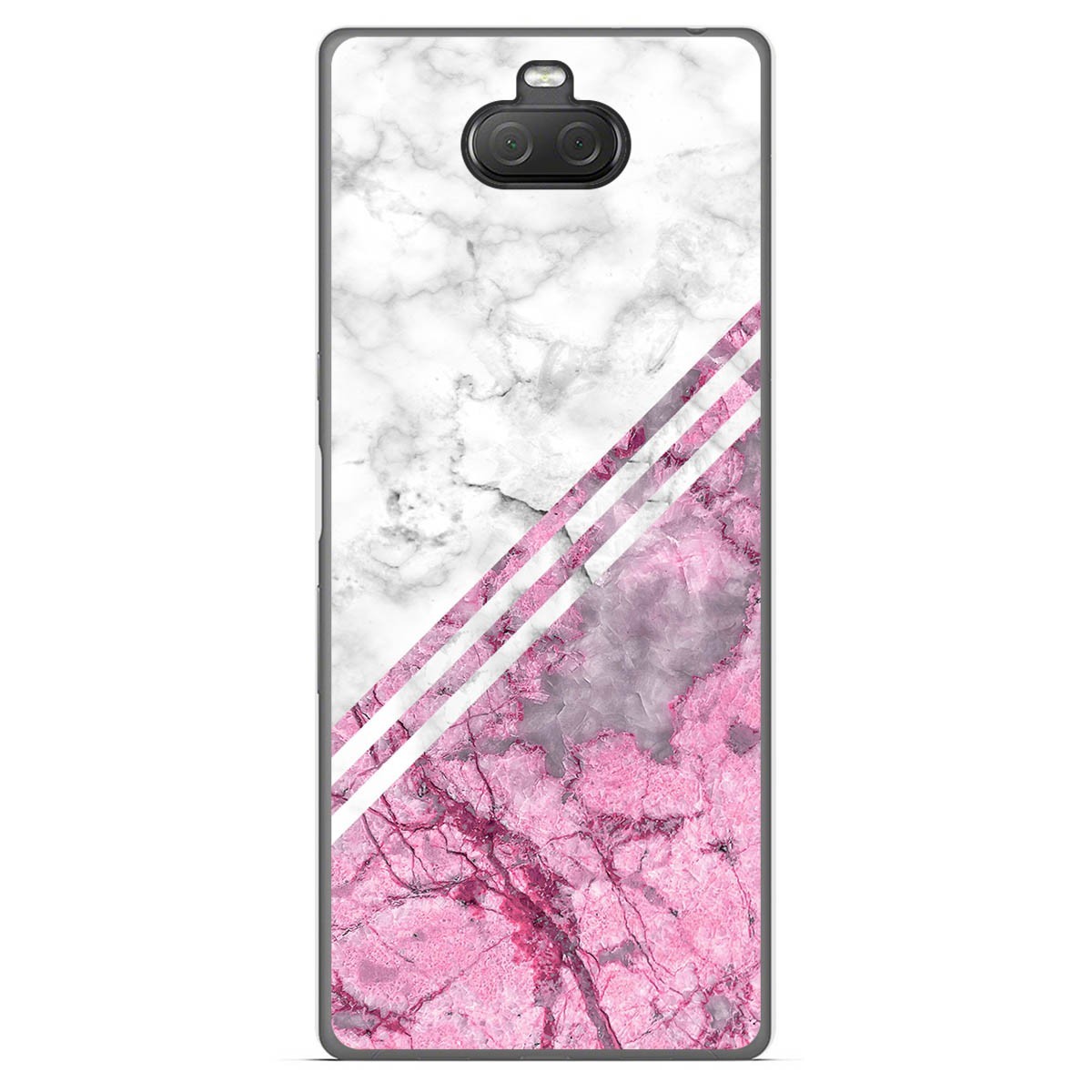 Tumundosmartphone Funda Gel Tpu para Sony Xperia 10 Plus diseño Mármol 03 Dibujos