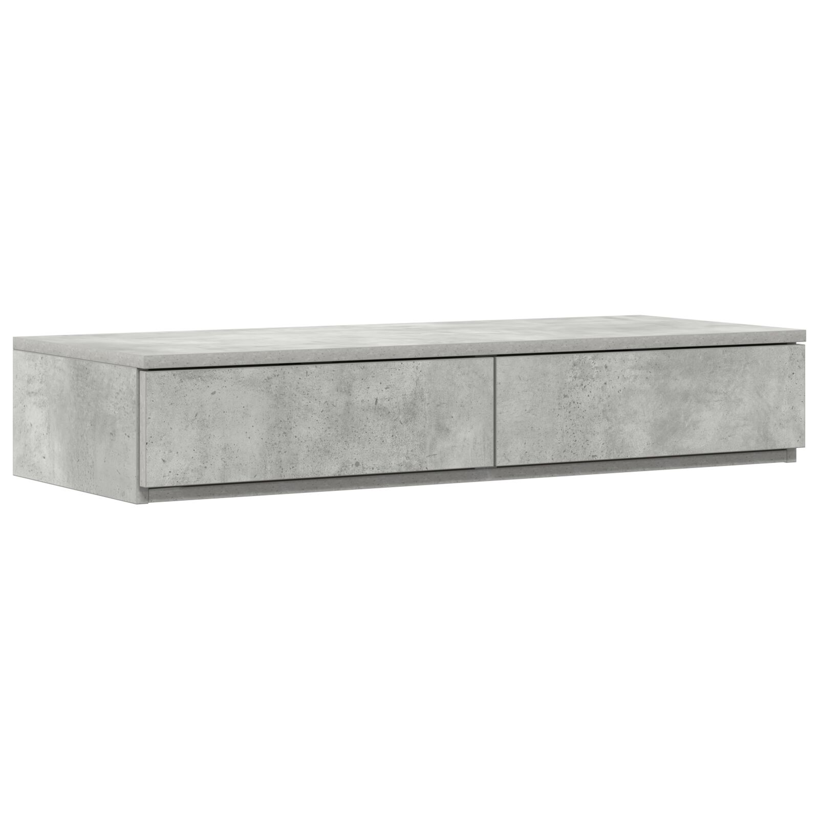 Cajones para cama vidaXL gris concreto 90x36,5x16,5 cm de madera elaborada