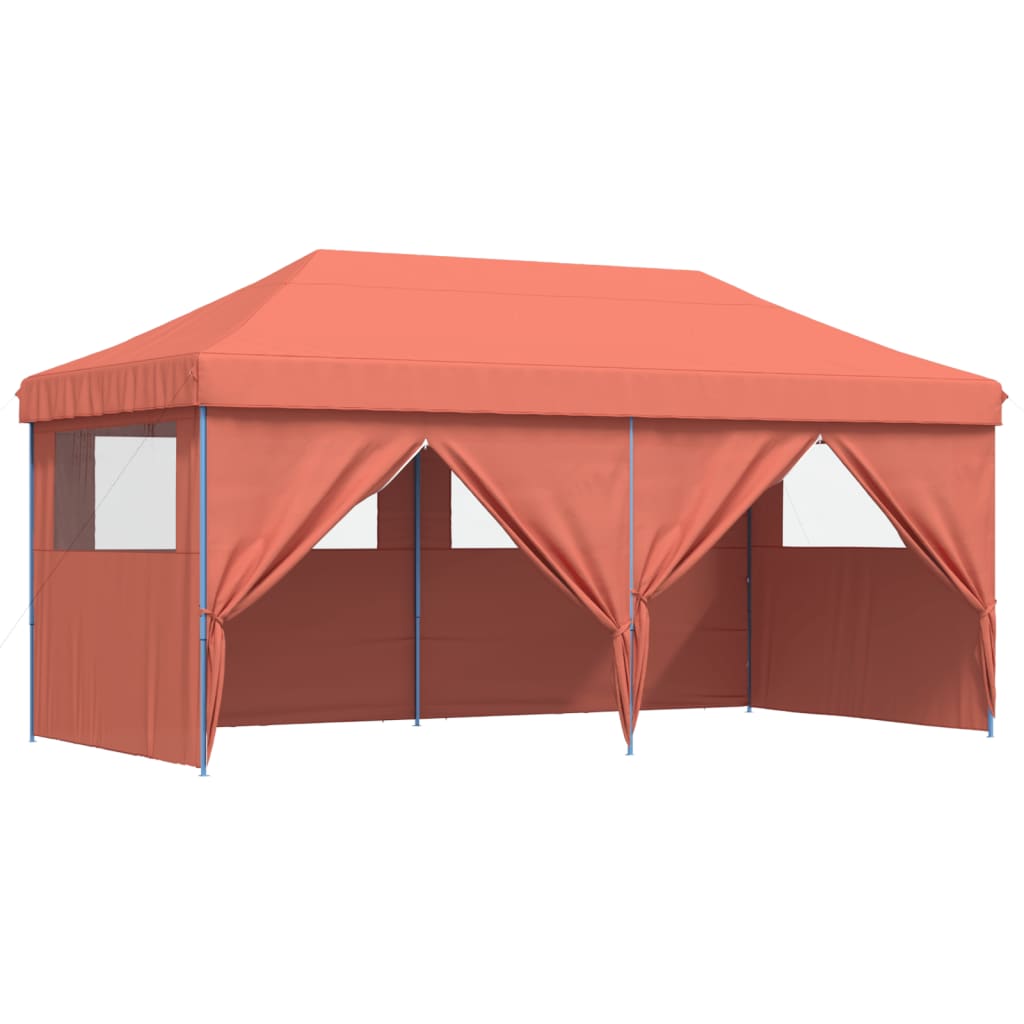 vidaXL Tienda de fiesta plegable Pop-Up 4 paredes laterales tienda Color orange,  Burdeos,  Beige y mas
