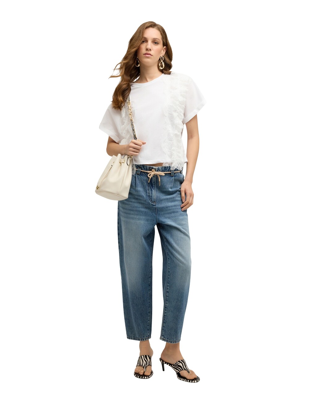 Motivi - Jeans boyfriend con cordón