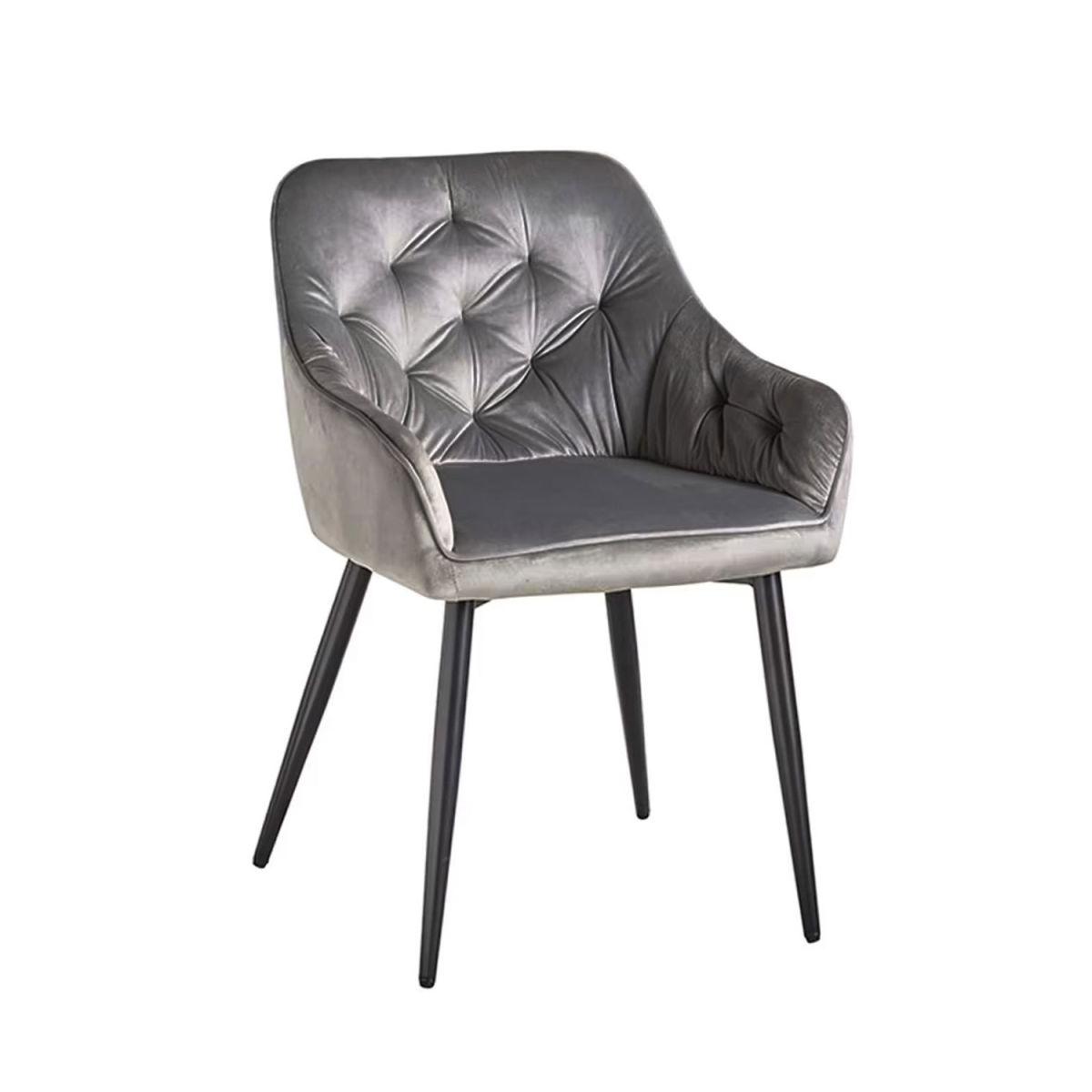 Regalos Miguel - Sillas Comedor - Silla Salle Terciopelo - Gris oscuro