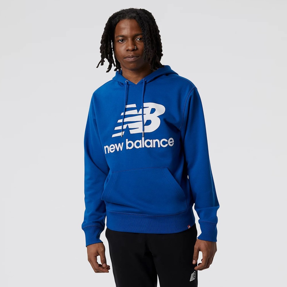 New Balance Essentials Stacked Logo Po Casual Hombre Sudaderas y Vestidos