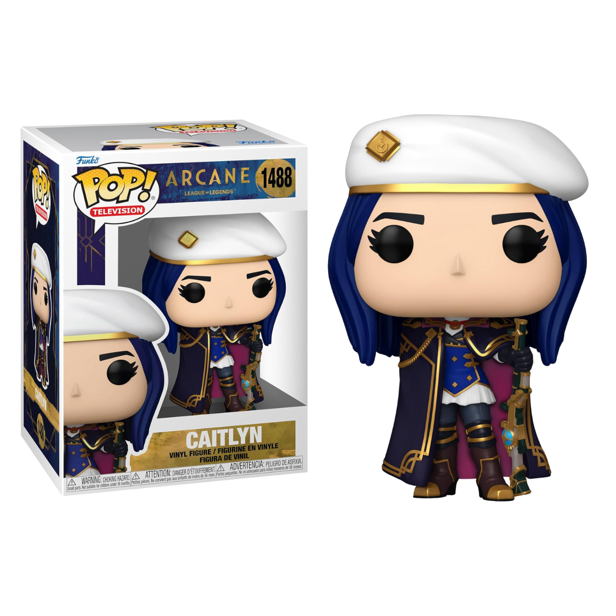 FUNKO POP! ARCANE – CAITLYN, 83698, Nº1488, PRODUCTO CON LICENCIA OFICIAL