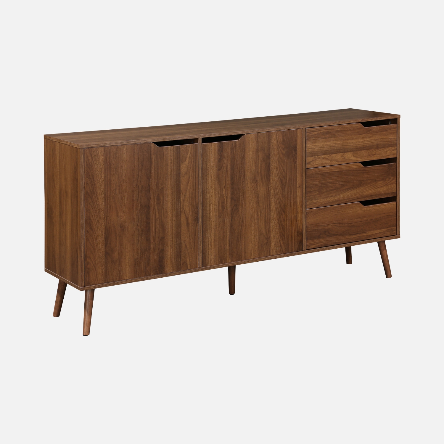 sweeek - Aparador estilo escandinavo con 2 puertas, 160cm , Nepal , 160x40x80