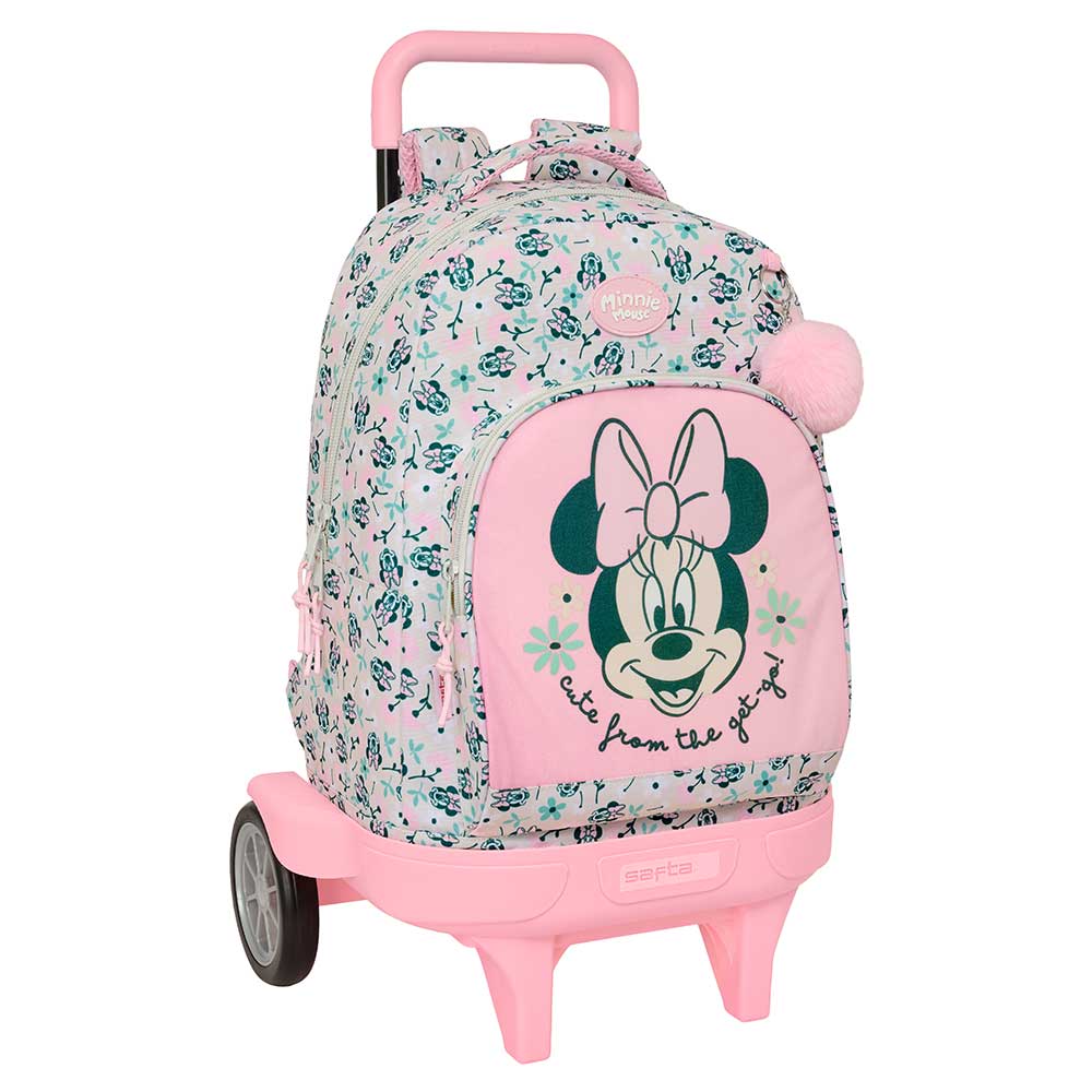 MOCHILA GDE. C/RUEDAS COMPACT EVOL. EXT. MINNIE MOUSE "MINTY"
