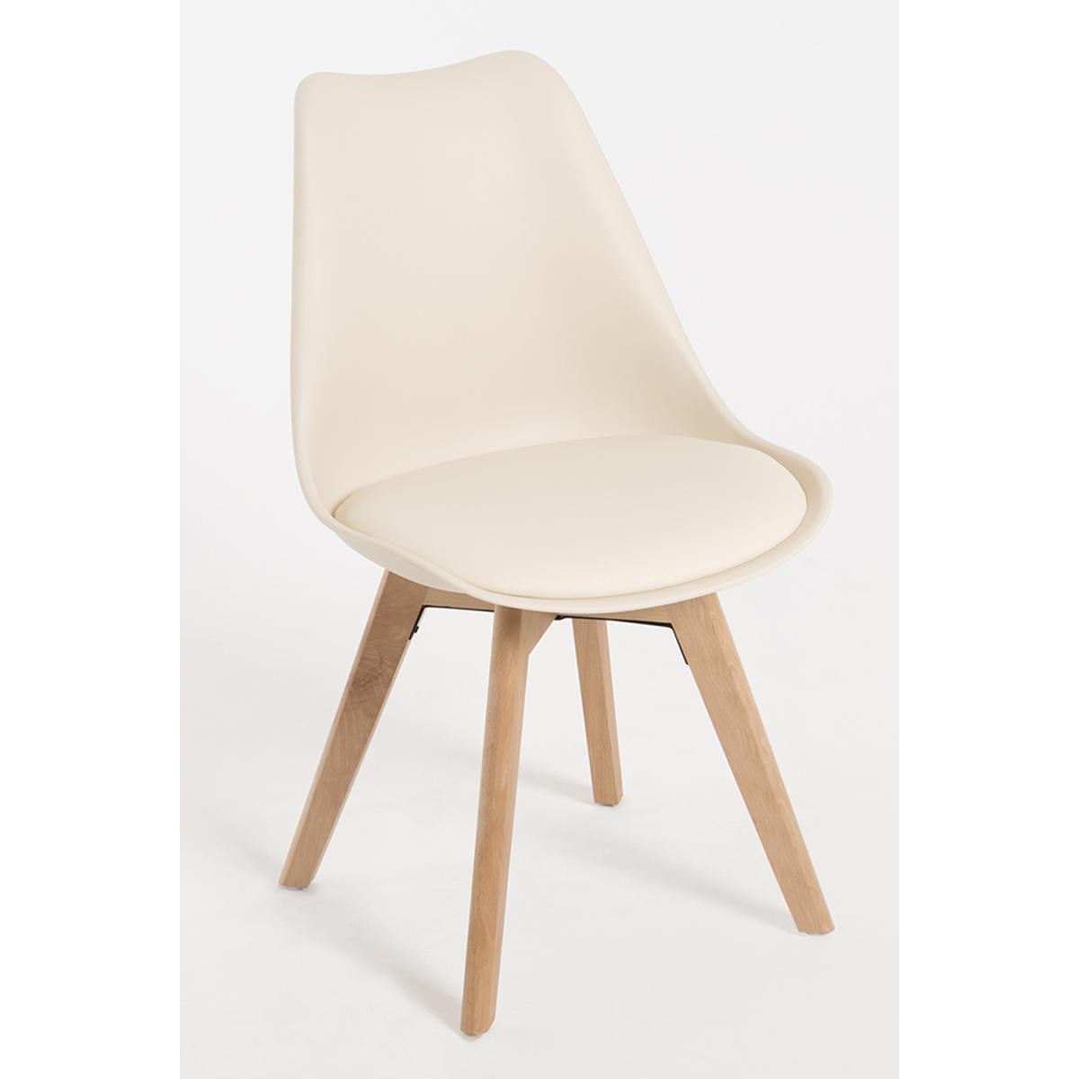Regalos Miguel - Packs Sillas Comedor - Pack 6 Sillas Synk Basic - Crema