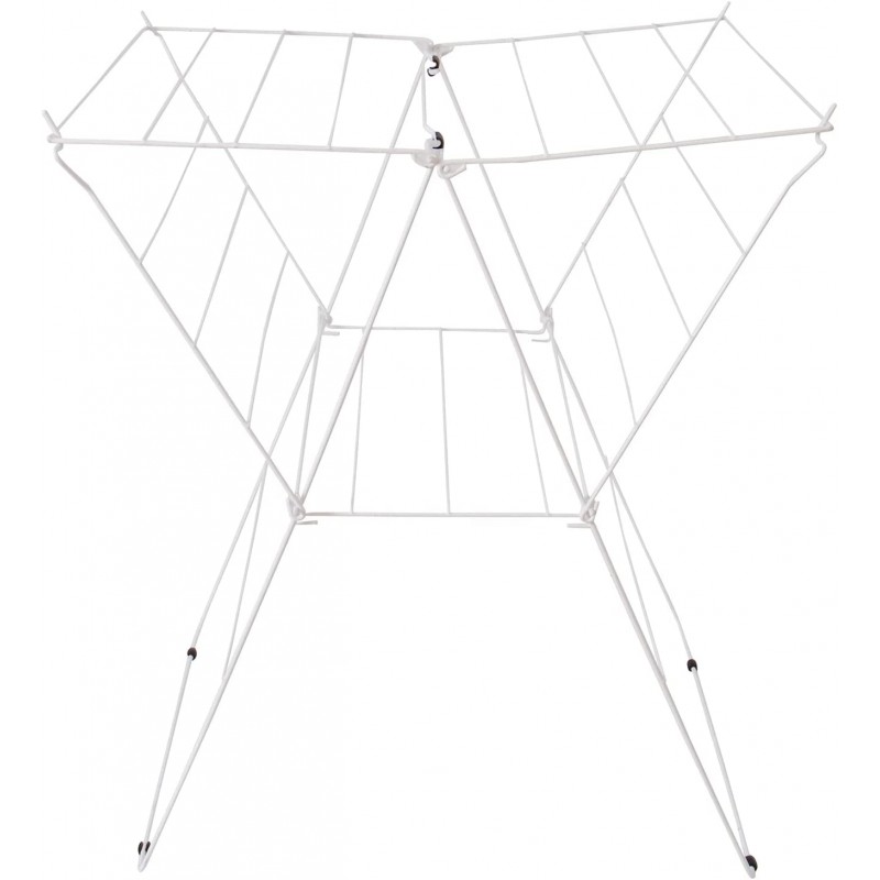 TIENDA EURASIA – Tendedero Vertical Puerta Plegable, 3 Estantes, Metal y  Plástico, 65,5x29x129 cm