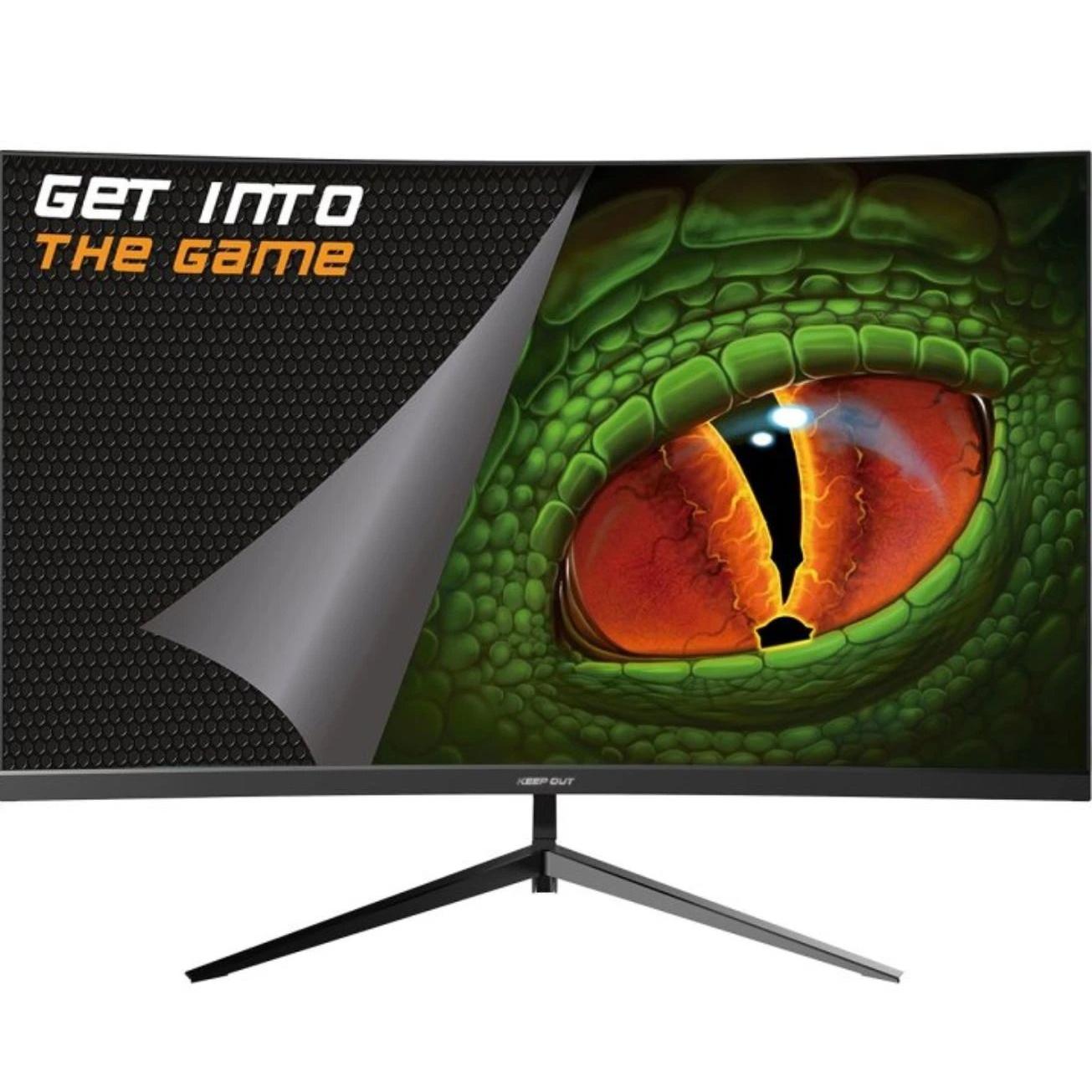 Keep Out - Monitor gaming XGM27PRO+V3L de 27 pulgadas Full HD con panel VA curvo 1800R, 240 Hz y 1 ms para jugadores competitivos