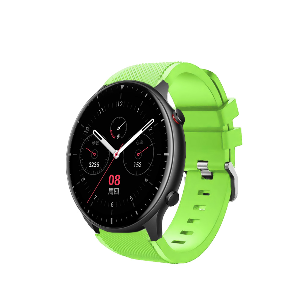 Correas de silicona para Amazfit GTR GTR 2 GTR 3 GTR 4 GTR 2e pulseras de colores para reloj inteligente smartwatch, tejido suave impermeable cierre con hebilla