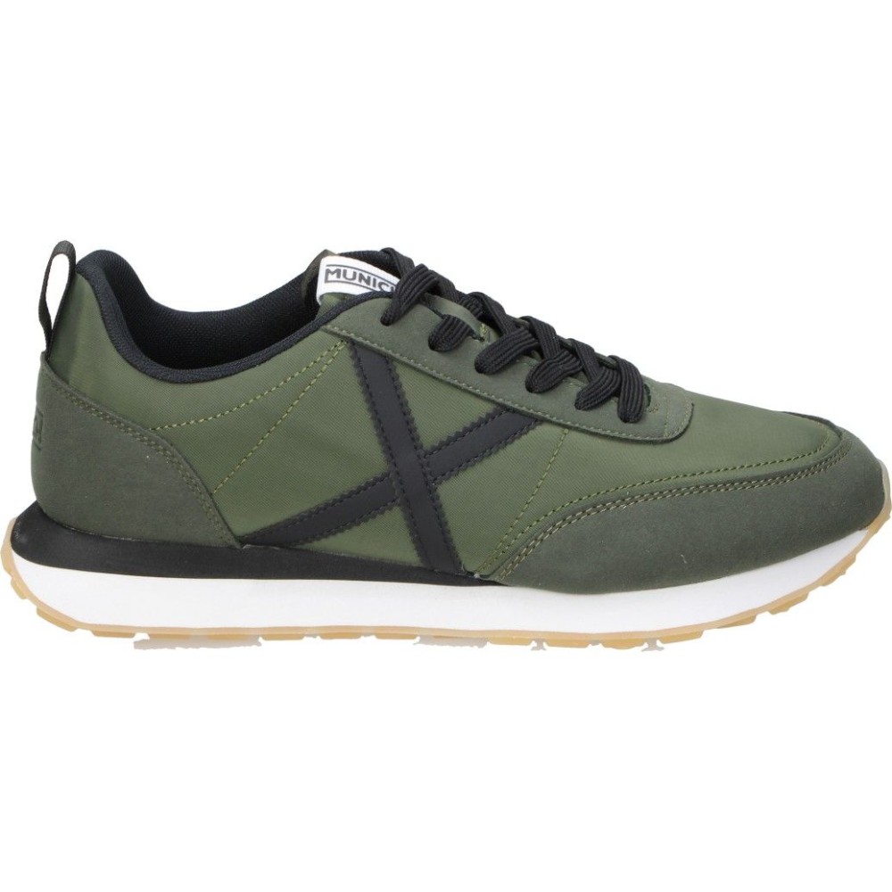 MUNICH | Zapatillas Munich Rush 05 para Hombre – Deportiva Casual en Color Verde con Detalles en Negro – Sneakers Urbanas con Cordones – Cómodas y Versátiles – Modelo 4882005