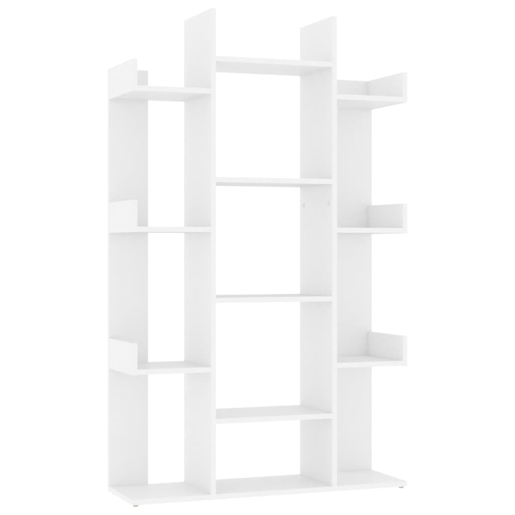 Estantería Vidaxl de Madera de Ingeniería 86x25,5x140 Cm Blanco, Negro, Roble Sonoma