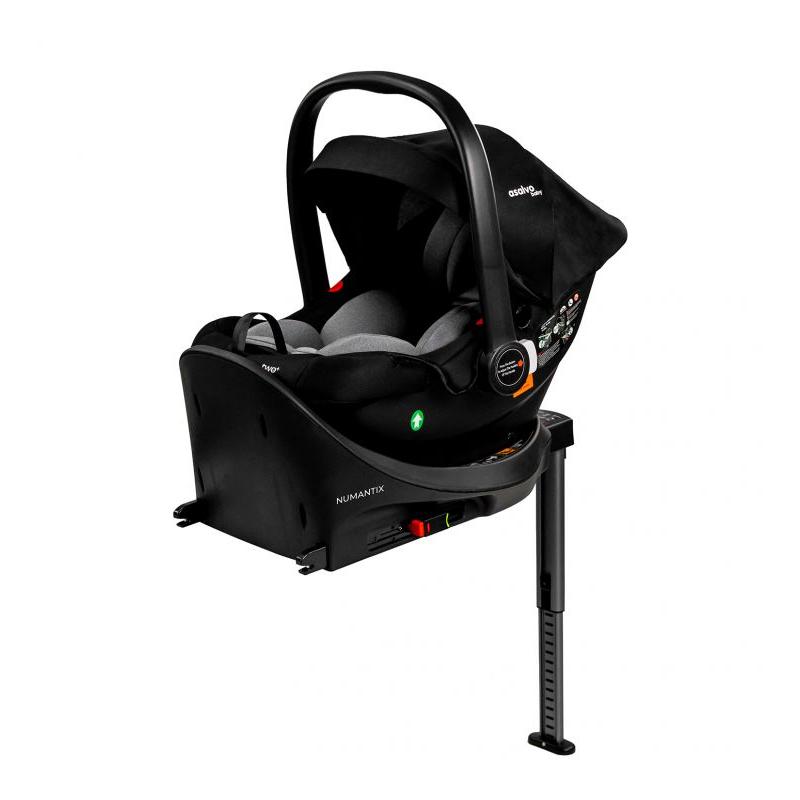 Asalvo Base Isofix Numantix – Base Segura desde el Nacimiento hasta 85 cm, Compatible con ISOFIX y Coches 0+, Instalación Rápida y Estable