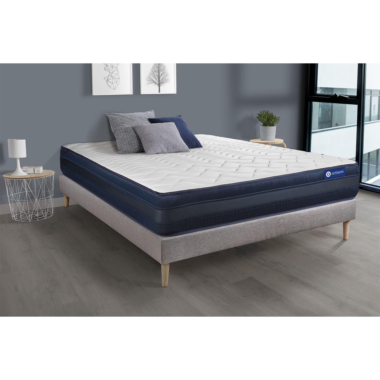 Pack colchón Actiflex tech 120x220cm + Somier, Muelles ensacados y espuma viscoelástica