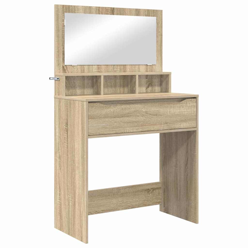 Mesas de tocador de dormitorio Roble Sonoma 80 x 39,6 x 135 cm