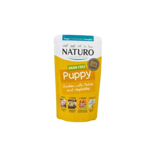 Naturo Comida Húmeda Puppy Grain Free de Pollo y Patatas para Cachorros - 150 GR