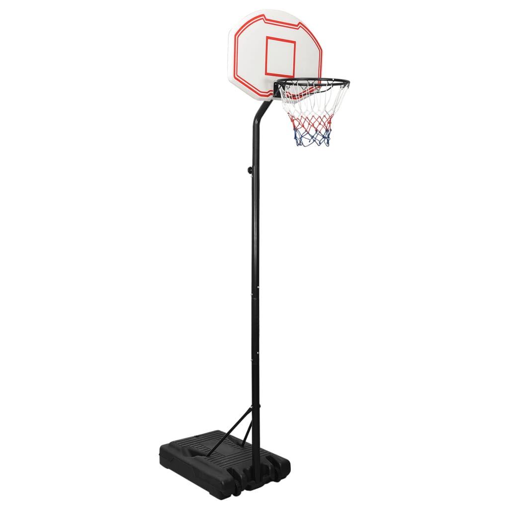 vidaXL Canasta de baloncesto polietileno 282-352 cm Color Blanco,  Negro, y mas