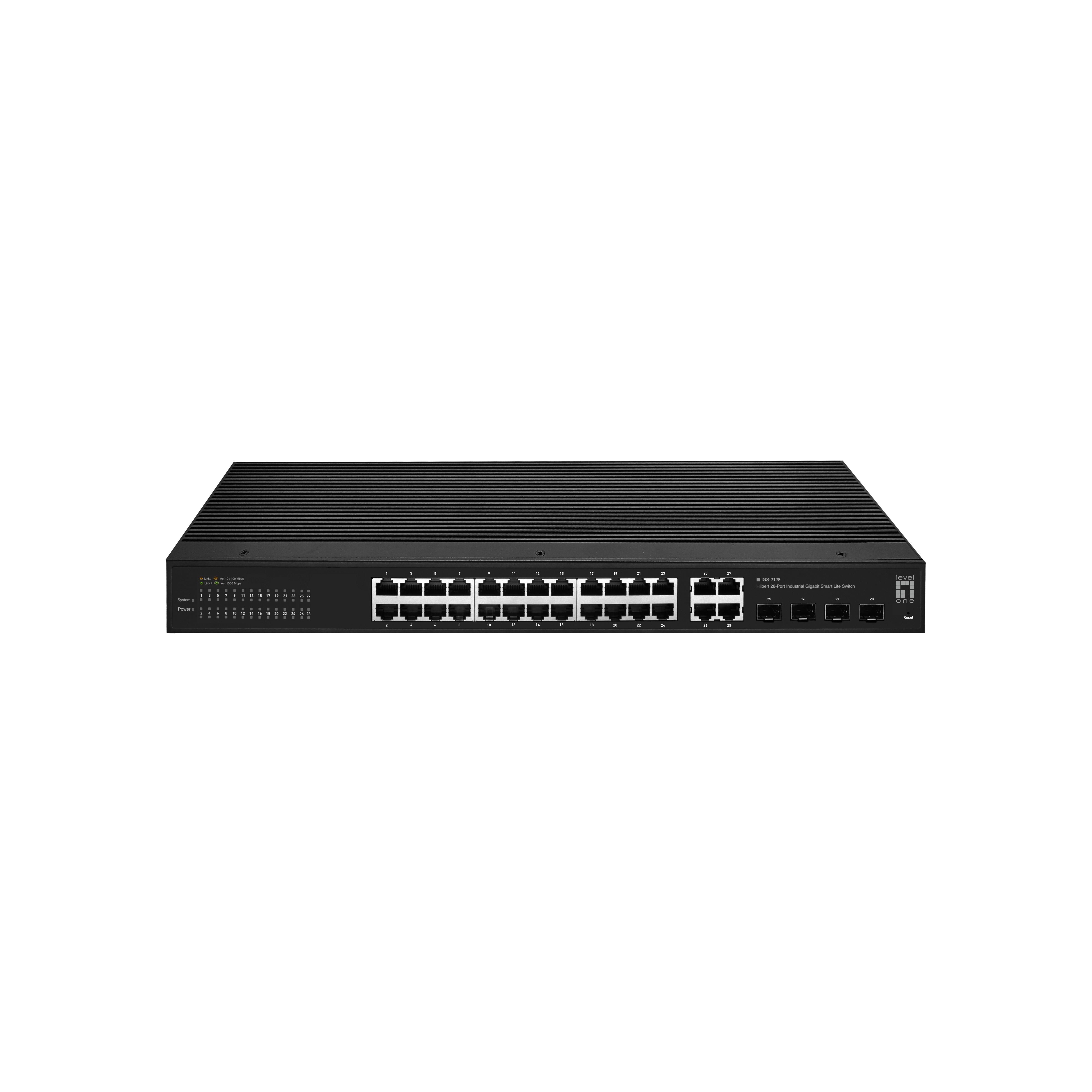 LevelOne IGS-2128 switch Gestionado L2 Gigabit Ethernet (10/100/1000) Negro