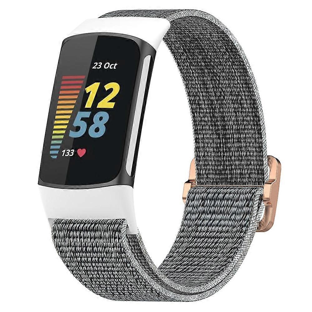 Correa de repuesto de nailon trenzado para Fitbit Charge 5