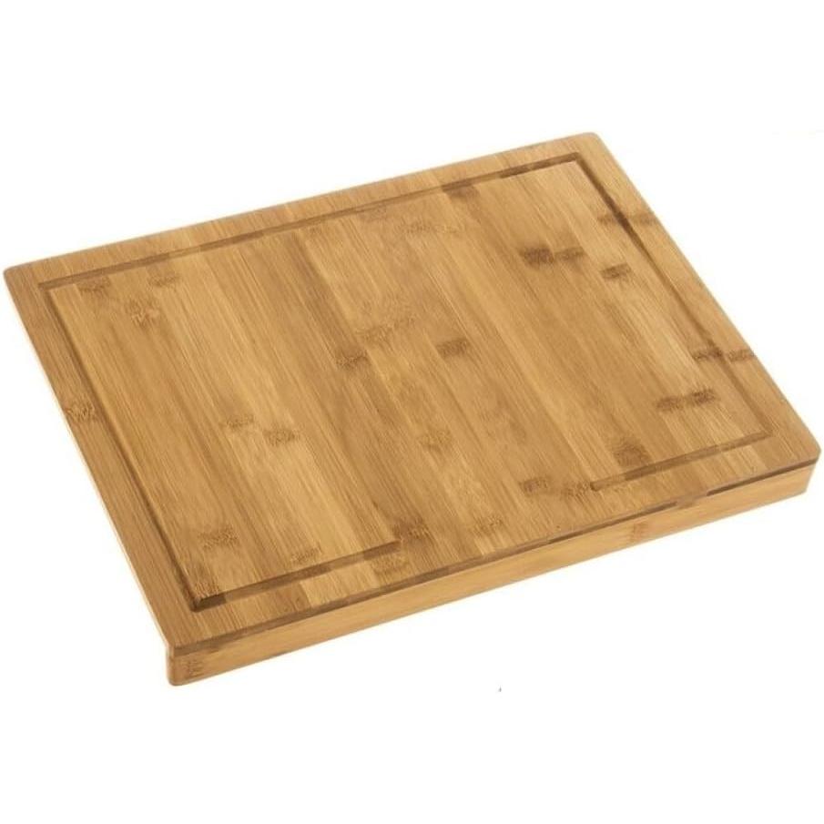 Tabla Cortar Corte Cocina con Soporte Madera Bambu 45x34x3,5 cm-DAMDAM GO