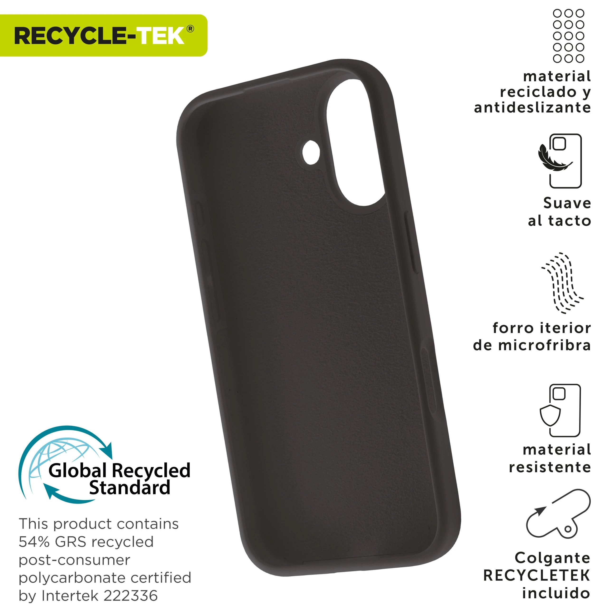 Muvit - Funda para móvil MCBKC0308 de protección funcional y estética, resistente a impactos, arañazos y polvo, fácil instalación para uso diario