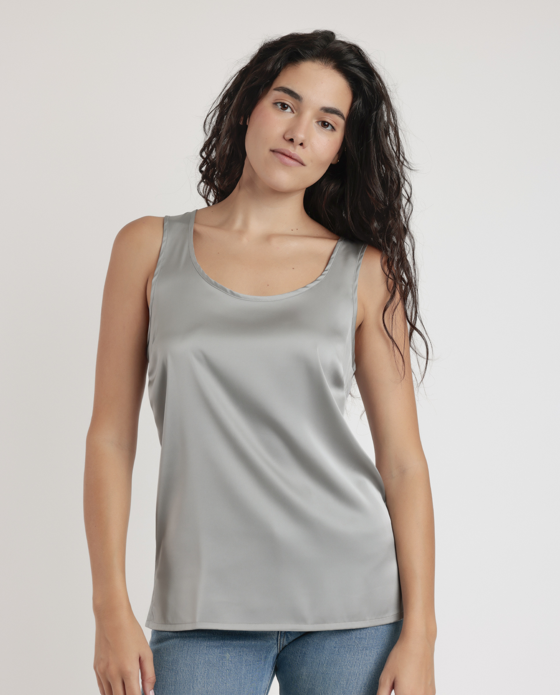 ADMAS Camiseta Sin Mangas Raso para Mujer