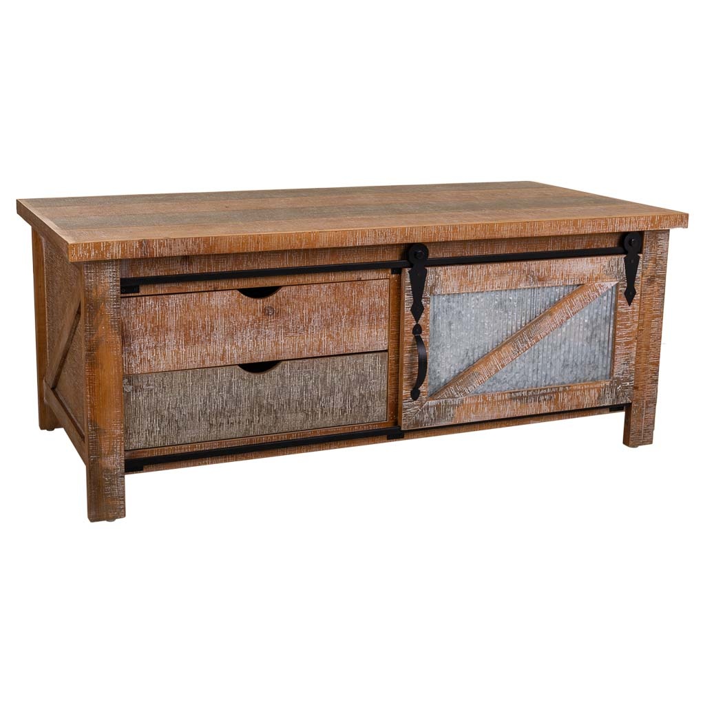 Wonderlust Deco - Mesa de centro marrón 120x60x48 Multicolor 120x60x48h cm