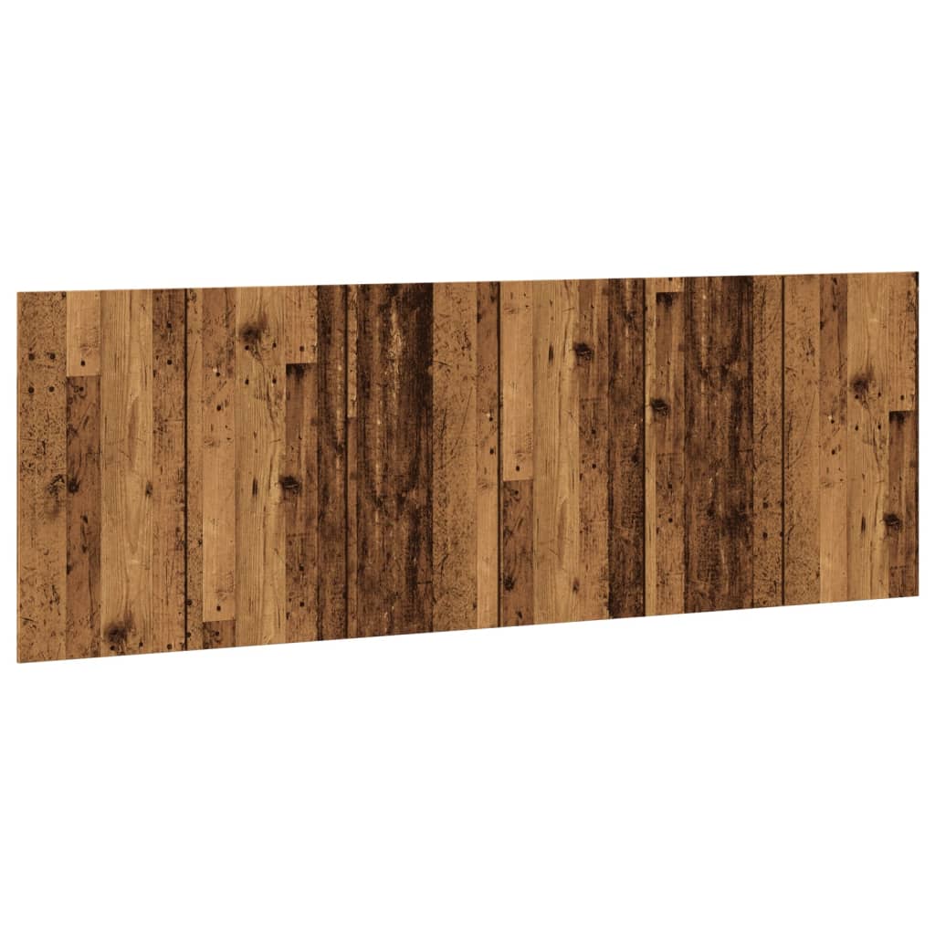 vidaXL Cabecero de pared madera ingeniería envejecida 240x1,5x80 cm