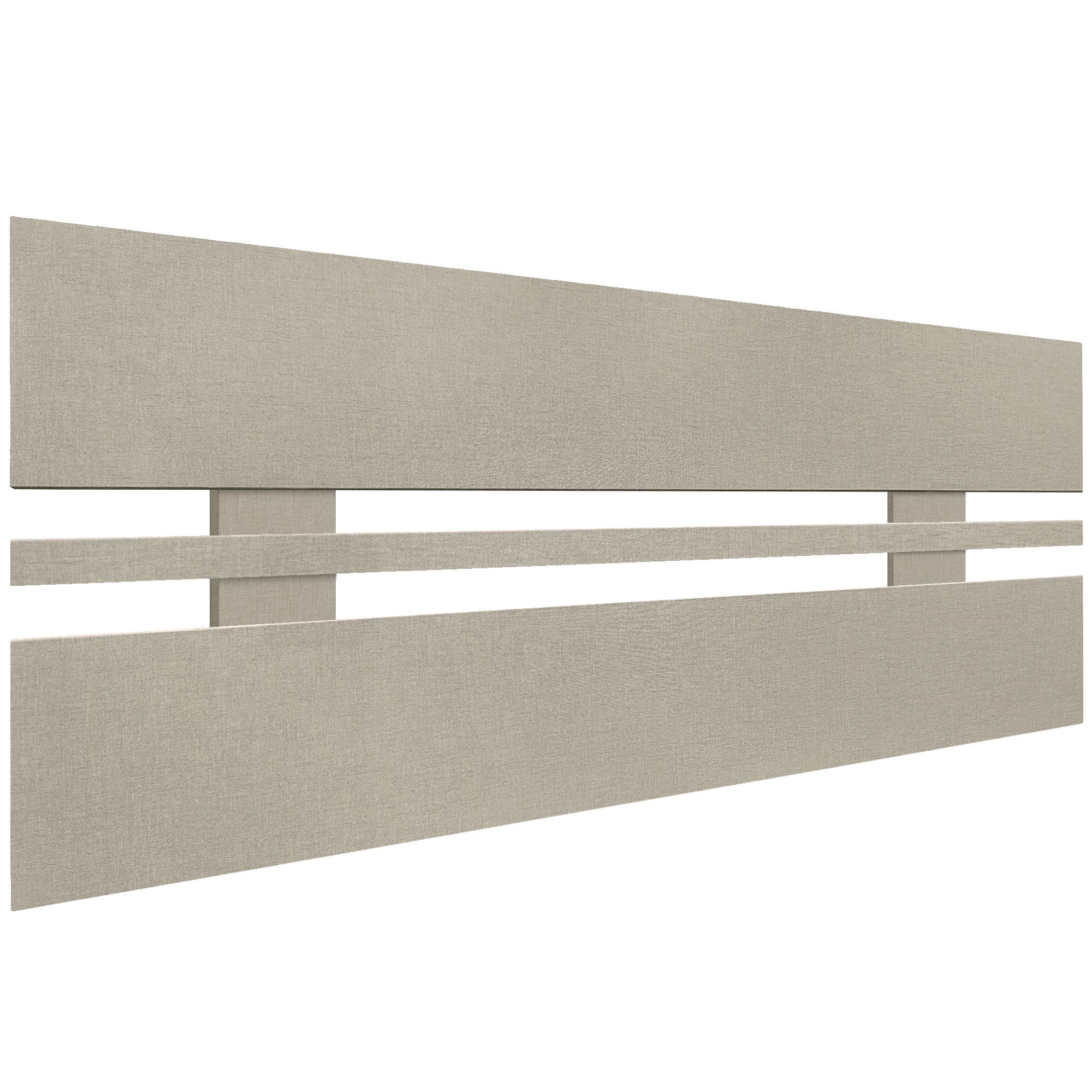 DHOME Cabecero de Madera reciclada DM Horizontal Ancho Cama Palets Herrajes incluidos Listo para colgar