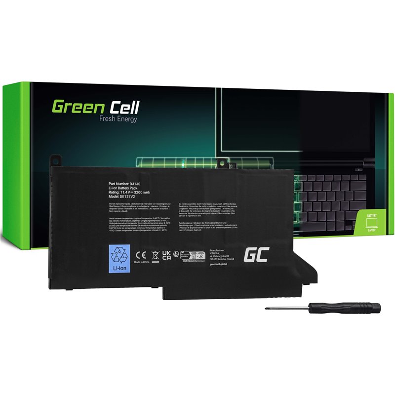 Green Cell DE127V2 Dell laptop battery 11,4V 2700mAh