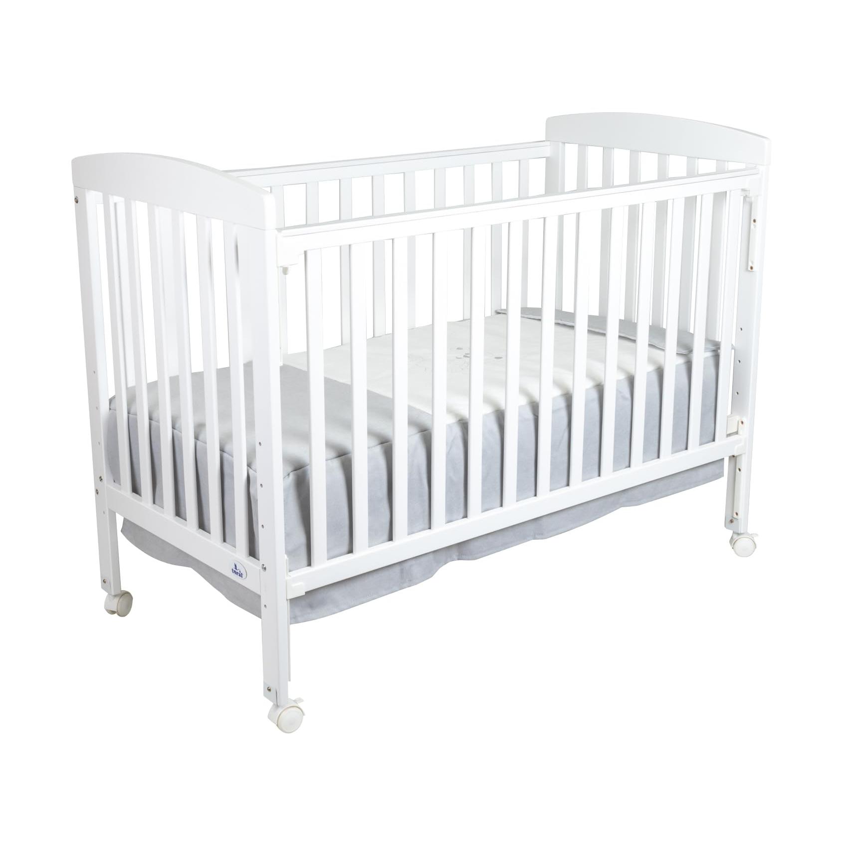 Toral Cuna Bebe Madera con Colchon Viscoelástico y Edredón Gris. Cuna Colecho Bebe Modelo Verona. Cunas para Bebes Completas con Colchon. 3 Posiciones Lateral Deslizante y 5 Posiciones Somier.