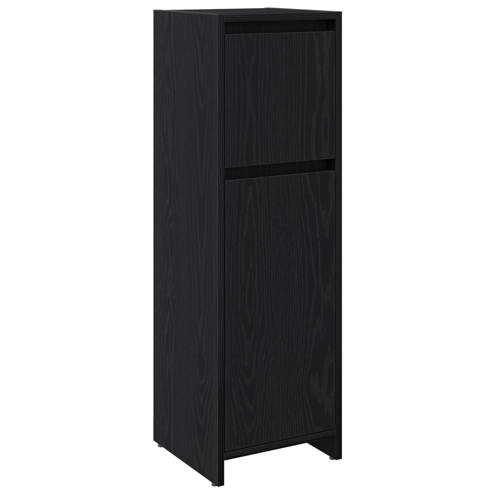 Armario de baño vidaXL Negro Roble 30x30x95 cm Madera