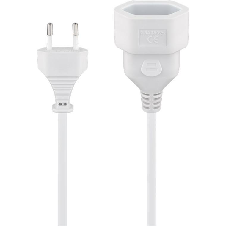Goobay 50509 cable de transmisión Blanco 5 m Enchufe tipo C