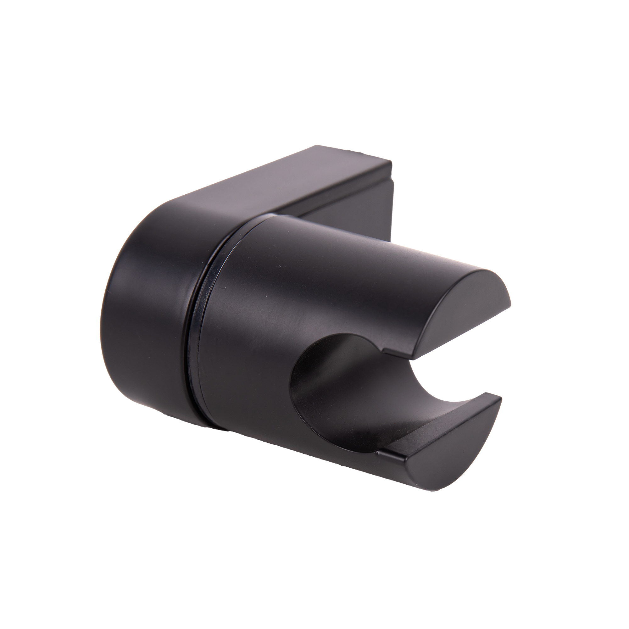Cofan Soporte de ducha para pared | Ángulo ajustable | Acabado cromado o negro | Material: ABS resistente | Fácil instalación | Medidas: 4 x 6 x 6,5 cm