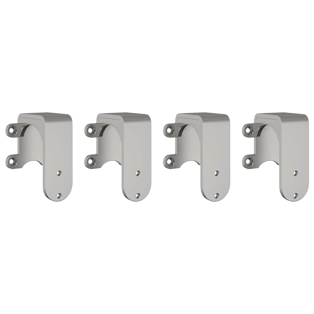 vidaXL Soportes derivación puerta granero 4 unidades