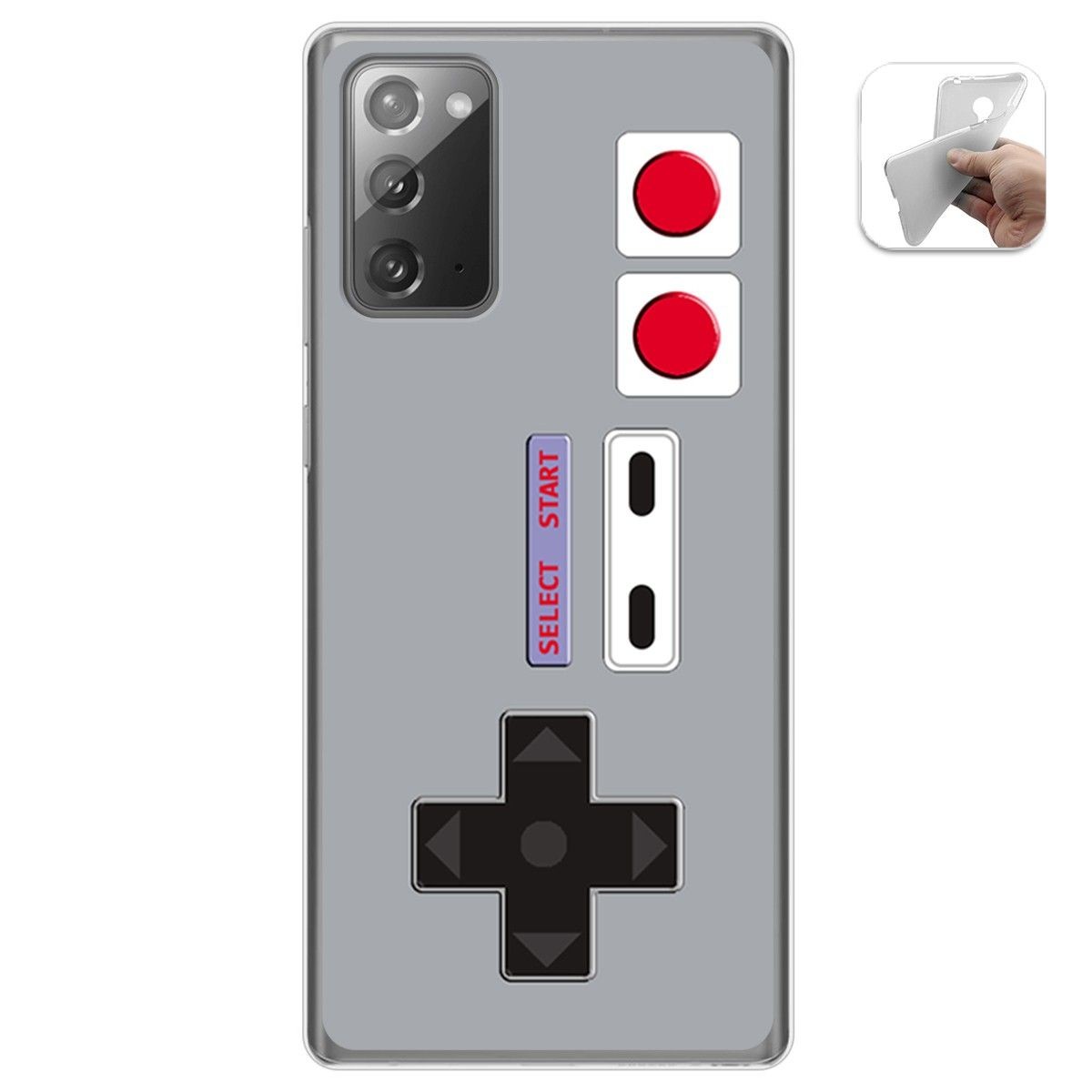 Tumundosmartphone Funda Gel Tpu para Samsung Galaxy Note 20 diseño Consola Dibujos