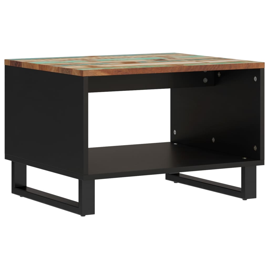 Vidaxl Mesa de Centro de Madera Maciza Mango 60x50x40 Cm Marrón Claro