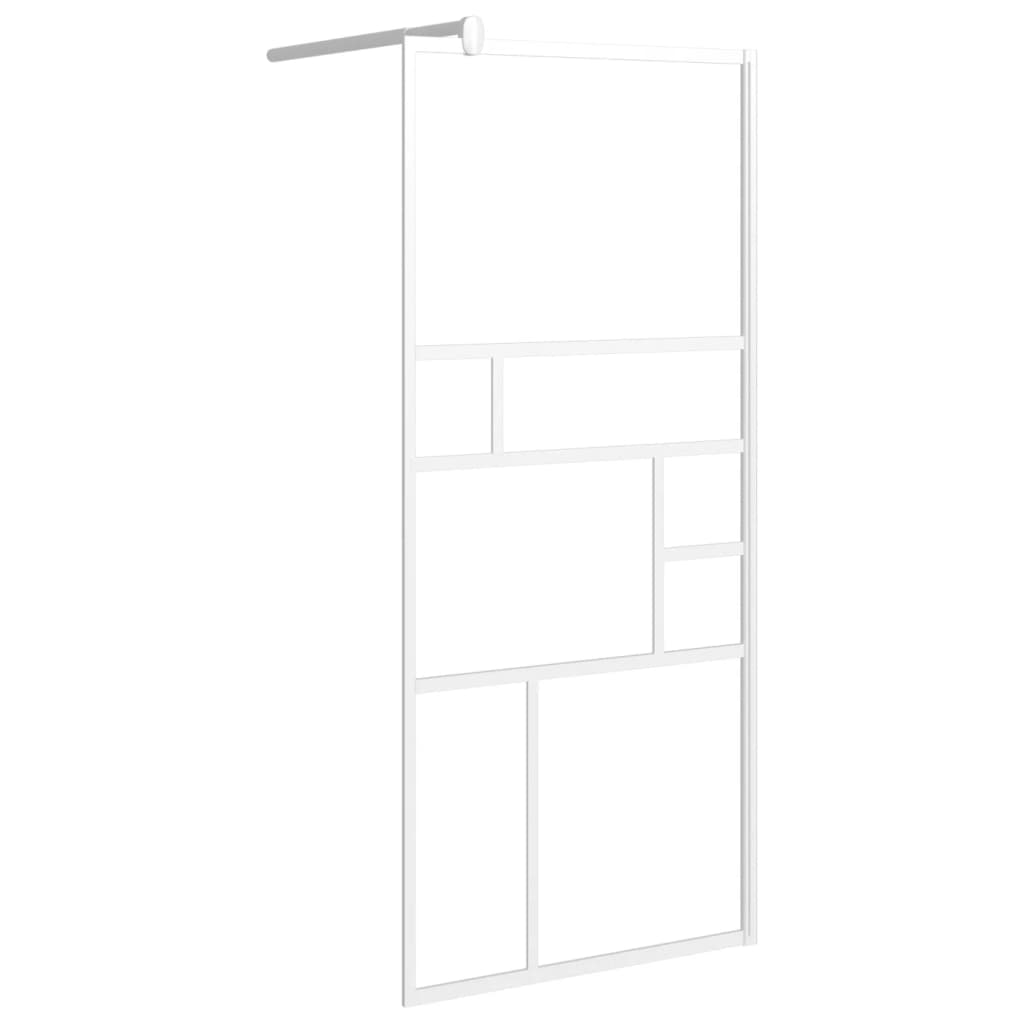 vidaXL Mampara de Ducha Accesible Vidrio ESG Baño Cuarto Cabina Pared Color Blanco,  Negro, y mas