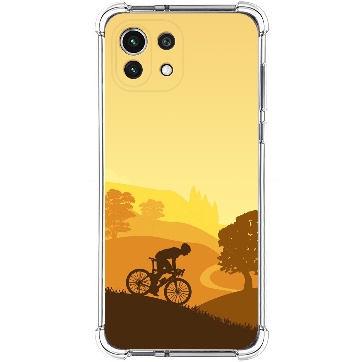 Tumundosmartphone Funda Silicona Antigolpes para Xiaomi Mi 11 Lite 4G / 5G / 5G NE diseño Ciclista Dibujos