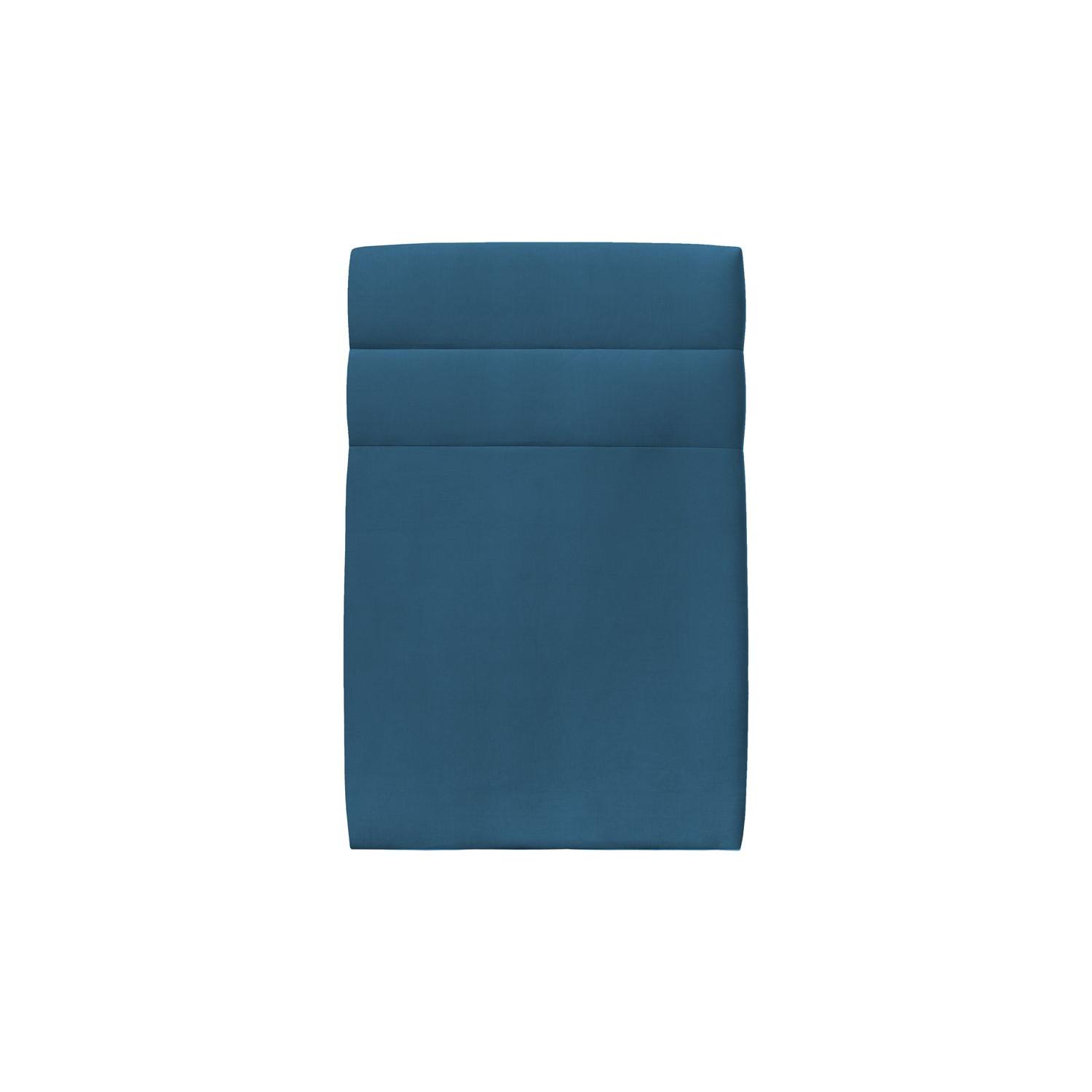 Cabecero 90 cm Lines - Tela Terciopelo Azul Océano